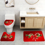NNETM Merry & Bright: 4-Piece Christmas Bathroom Accessory Set