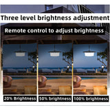 NNETM Solar Shed Light with Remote Control (244 LED)