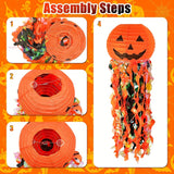 NNETM Halloween Pumpkin Paper Lanterns Party Decoration (5pcs)