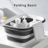 NNETM Foldable Plastic Basin – Collapsible Bucket with Handles