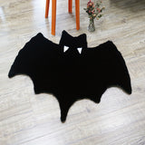NNETM Black Bat-Themed Area Rug