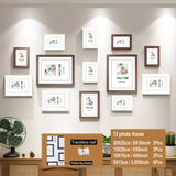 NNETM 13-Piece Wooden Photo Frame Set – Family Gallery Wall Picture Frames