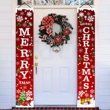 2D Christmas Door Banner Festive Front Porch Sign