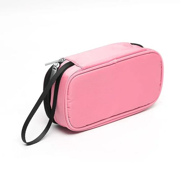 NNEOBA 5-Color Insulin Cooling Bag Portable Diabetic Pill Protector (Pink)