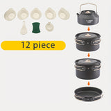 NNETM Outdoor Camping Cookware Set (12 pcs)