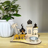 NNETM Islamic Ramadan Candle Holder Mosque Design Eid Decor