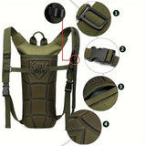 Outdoor Hiking Hydration Backpack with Hose Clips