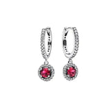 NNEOBA Valentine's Day Sapphire Earrings (Pink Red)