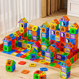 Large House Building Blocks Set 48pcs Colourful Creative Construction Toy