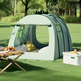 NNETM Green Dinosaur Oxford Cloth Kids Tent with Net