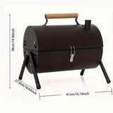 NNETM Double-Sided Charcoal Grill with Lid