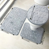 NNETM Step into a world of comfort with our 3pcs Ultra Soft Bathroom Rugs Bliss