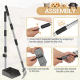 NNETM Dog Pooper Stainless Steel Scooper Set
