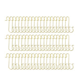 60pcs Gold Metal Christmas Ornament Hooks  Hangers