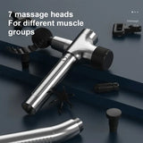 NNETM Extended Reach Pro Fascial Massage Gun - Telescopic Handle(Gray)