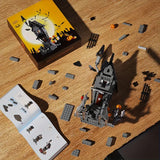 NNETM Halloween Haunted House Building Kit with LED Ligh t- 1000pcs