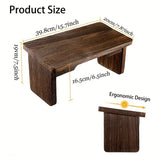 NNETM A folding yoga meditation bench supports deep inner peace