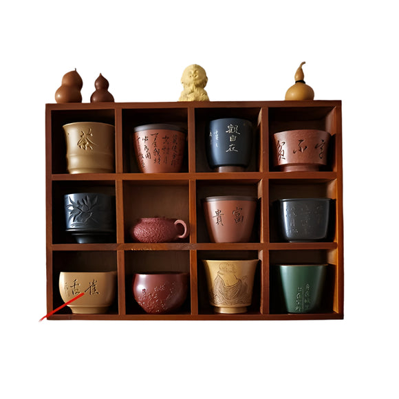 NNETM Wood Storage Box & Cup Organizer