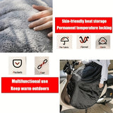 NNETM Winter Knee Warmer Windproof Fleece Skirt Wrap