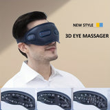 NNETM 12-Point Eye Massager with Hot Compress & Visual Window(Blue)
