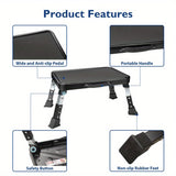 NNETM Folding Step Stool 1-Step Ladder