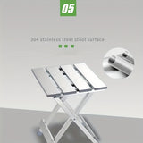 NNETM Ultra-Lightweight Folding Aluminum Camping Stool