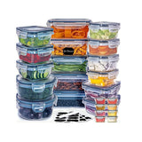 NNETM Plastic Salad Serving Containers Set (24-Piece)