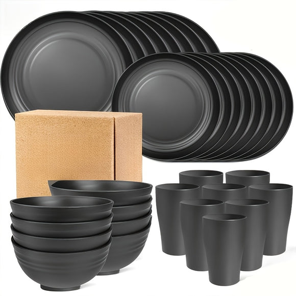 NNETM Shatterproof Tableware Set for Camping & Home (16pcs)