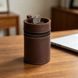 NNETM Genuine Leather Coin Storage Pouch