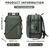 NNETM Vacuum Compression Nylon Backpack for Men