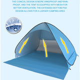 NNETM Pop Up Beach Tent Automatic Sun Shelter