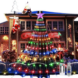 NNETM Dazzling Drapes: 200 LED Waterfall Lights for Christmas Trees