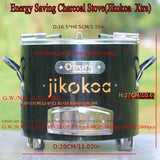 NNETM Charcoal Fire Pit Stainless Steel Stove Outdoor