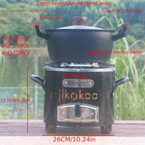 NNETM Charcoal Fire Pit Stainless Steel Stove Outdoor
