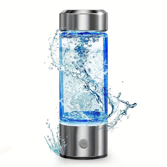 NNETM Portable Hydrogen Water Bottle Ionizer - Rechargeable Water Glass Cup