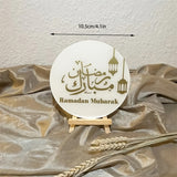 NNETM Acrylic Eid Mubarak Table Decor Signs (2pcs)
