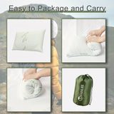 NNETM Camping Pillow Shredded Memory Foam Travel (2 Pack)