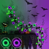 NNETM Halloween Willow Vine Garland with 54 LED Lights