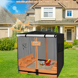 NNETM 420D Sandbox Cover with Roof and Bench