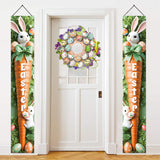 NNETM Easter Rabbit Door Banner Set for Entryway Decor