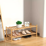 NNETM Bamboo Shoe Rack: Stack & Fold Design