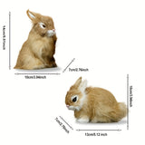 NNETM 2pcs Easter Bunny Figurines for Holiday Decorations