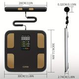 NNETM Wireless Smart Body Scale with LED Display