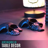 NNETM Americana Skull Ornaments 3-Piece Set – Goth-Inspired Resin Skeleton