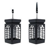 NNETM 4Pcs Flame Flickering Solar Lantern | IP65 Waterproof Outdoor Lights