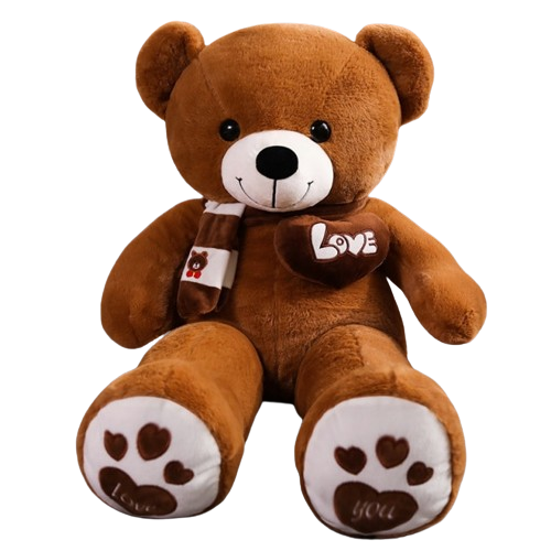 High Quality 100CM 4 Colors Teddy Bear With Scarf Stuffed Animals Bear Plush Toys Teddy Bear Doll Lovers Birthday Baby Gift