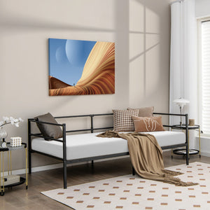 NNECW Single Size Metal Daybed Frame for Living Room and Guest Room