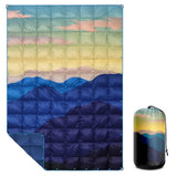 NNETM Down Camping Blanket Mountain Moon Design