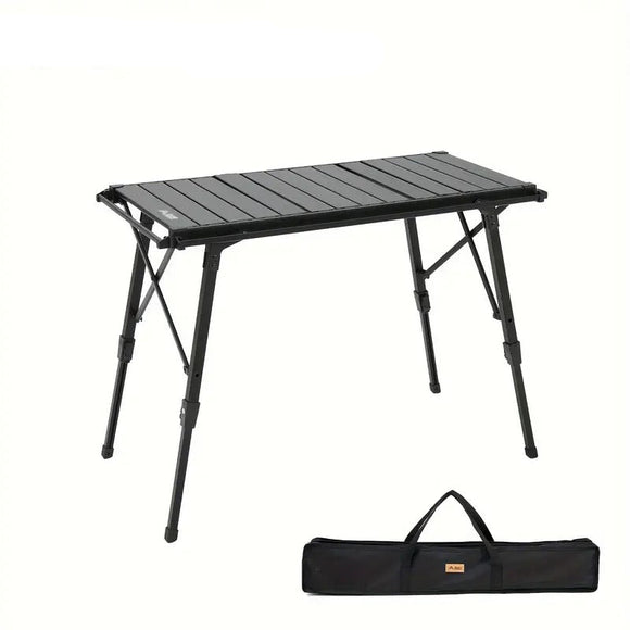 NNETM Portable Aluminum Camping Table Adjustable Height