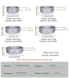 NNETM Camping Cookware Set Foldable Outdoor (5pcs)